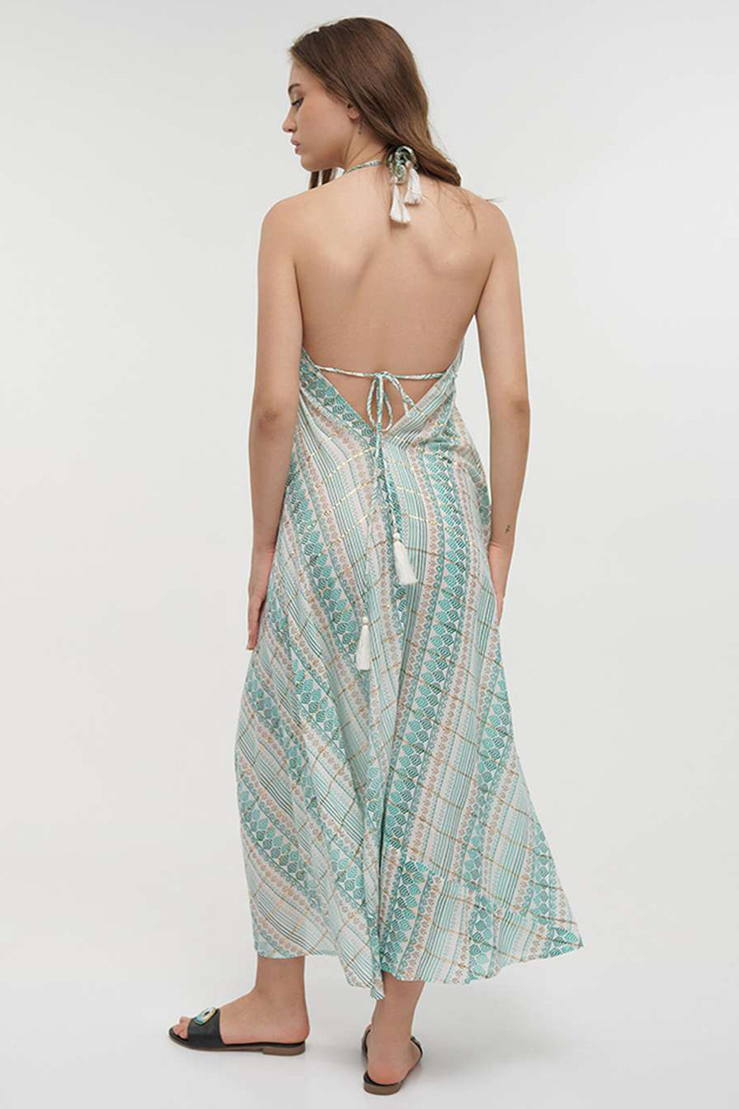 Ble Resortwear 5-41-160-0045 Leaf Print Dress