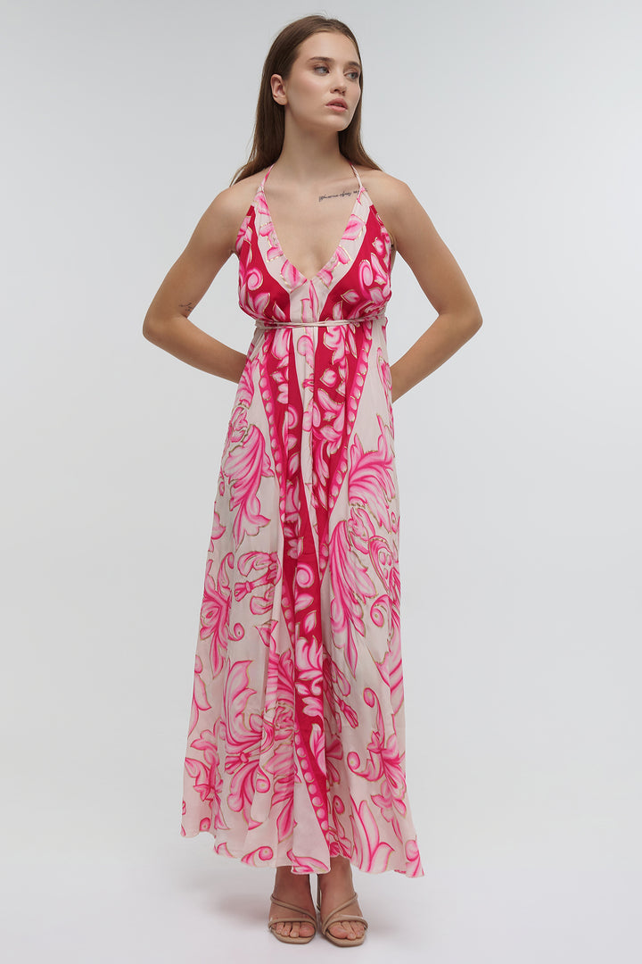 Ble Resortwear 5-41-348-1133 Pink Filagree Sundress