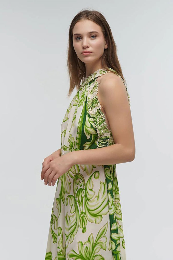 Ble Resortwear 5-41-348-1142 Green Filagree Dress