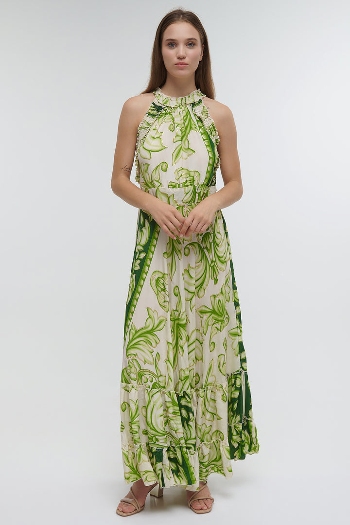 Ble Resortwear 5-41-348-1142 Green Filagree Dress
