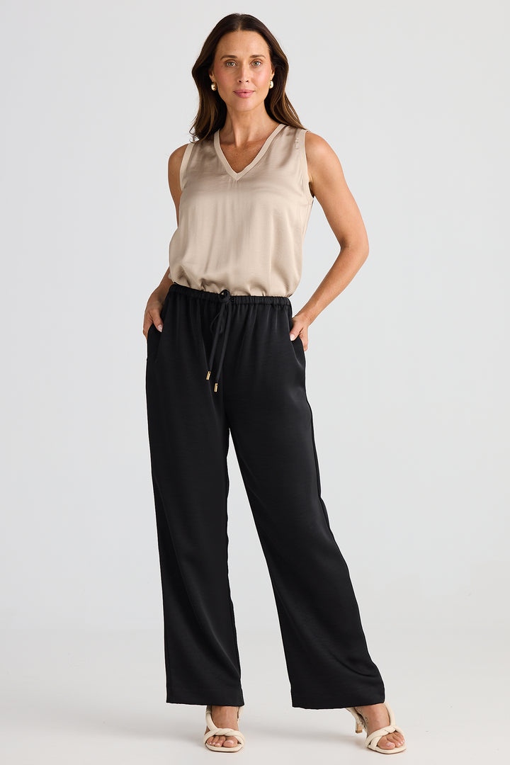 Brave+True BT25390-2 Boulevard Black Drawstring Waist Trousers