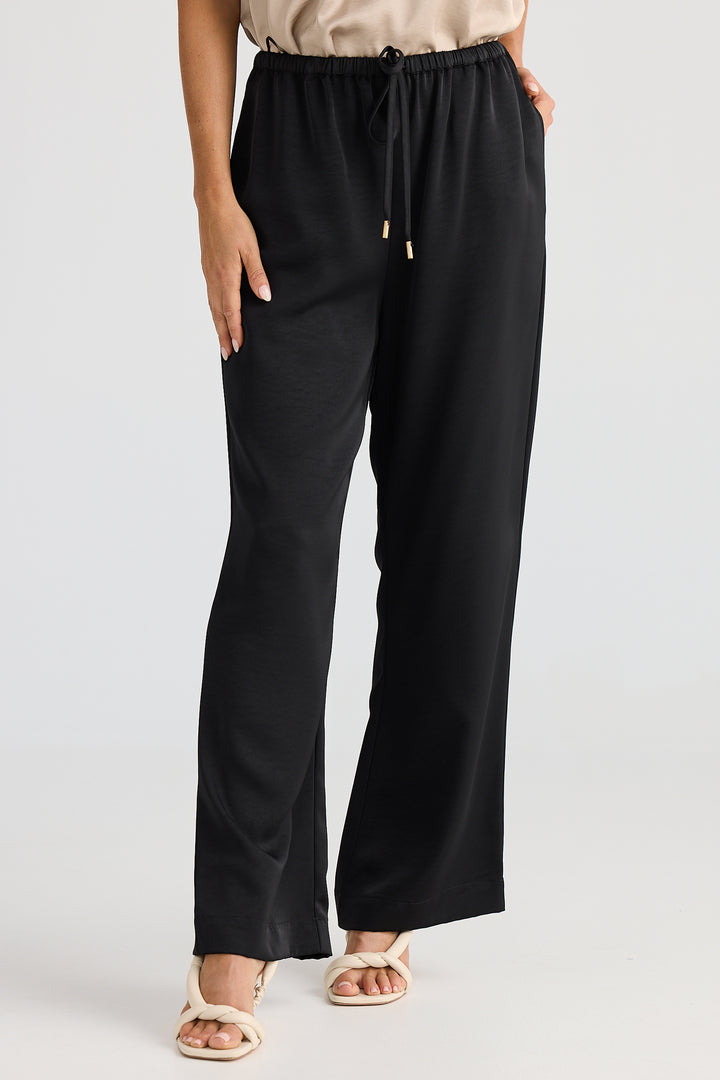 Brave+True BT25390-2 Boulevard Black Drawstring Waist Trousers