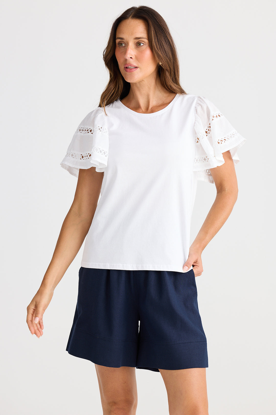 Brave+True BT25443-1 Chloe White T-Shirt