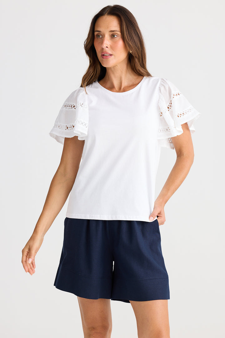 Brave+True BT25443-1 Chloe White T-Shirt