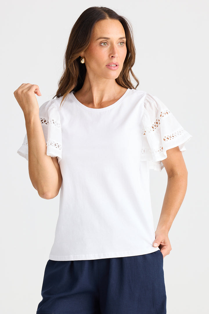 Brave+True BT25443-1 Chloe White T-Shirt
