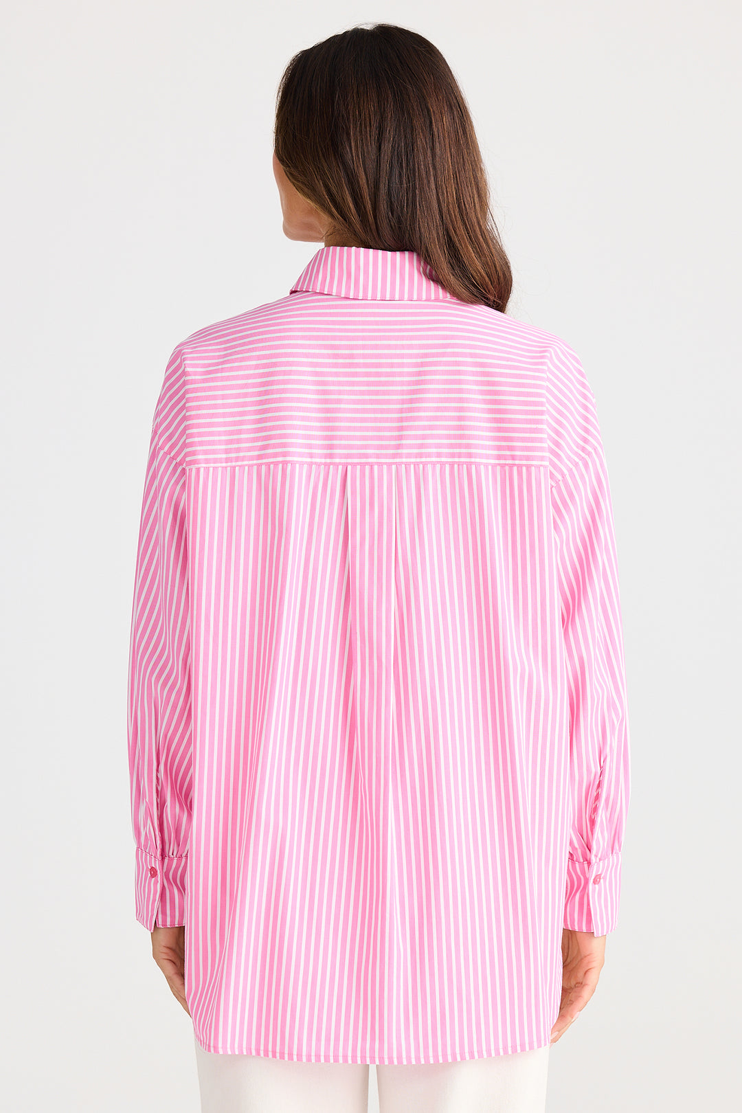 Brave+True BT25451-1 Isabel Pink Stripe Cotton Shirt