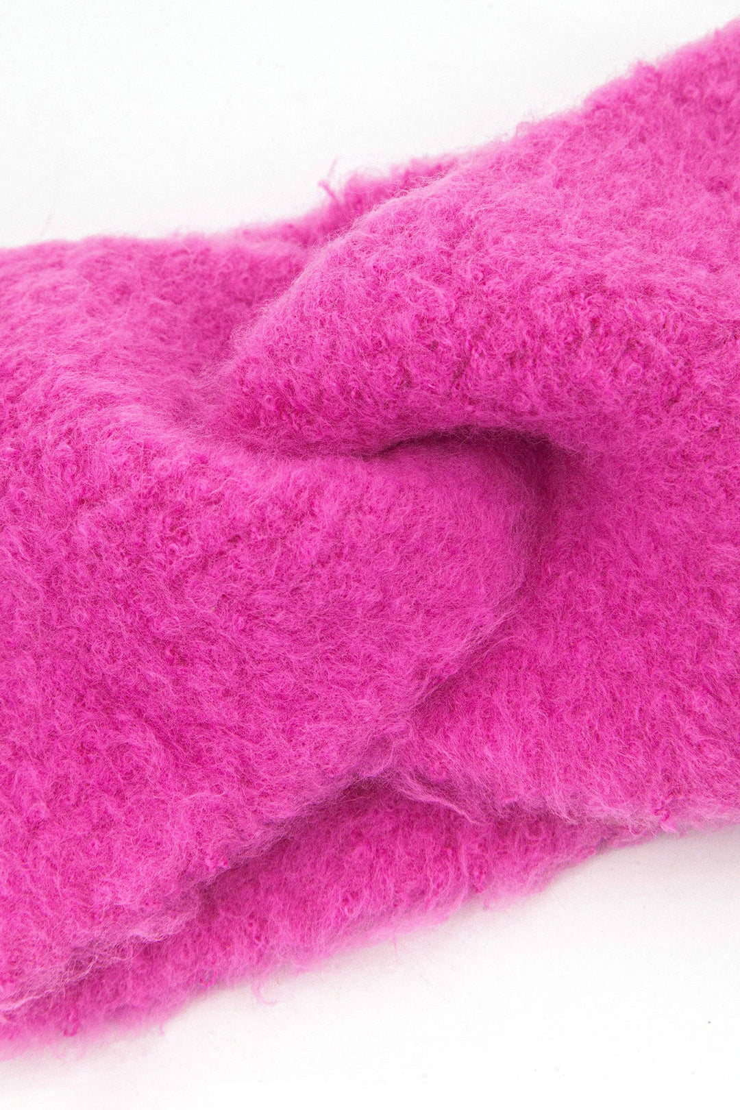 Bubblegum Pink Textured Twist Front Headband