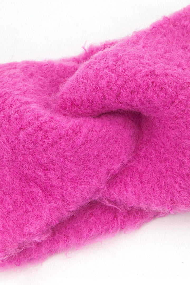 Bubblegum Pink Textured Twist Front Headband