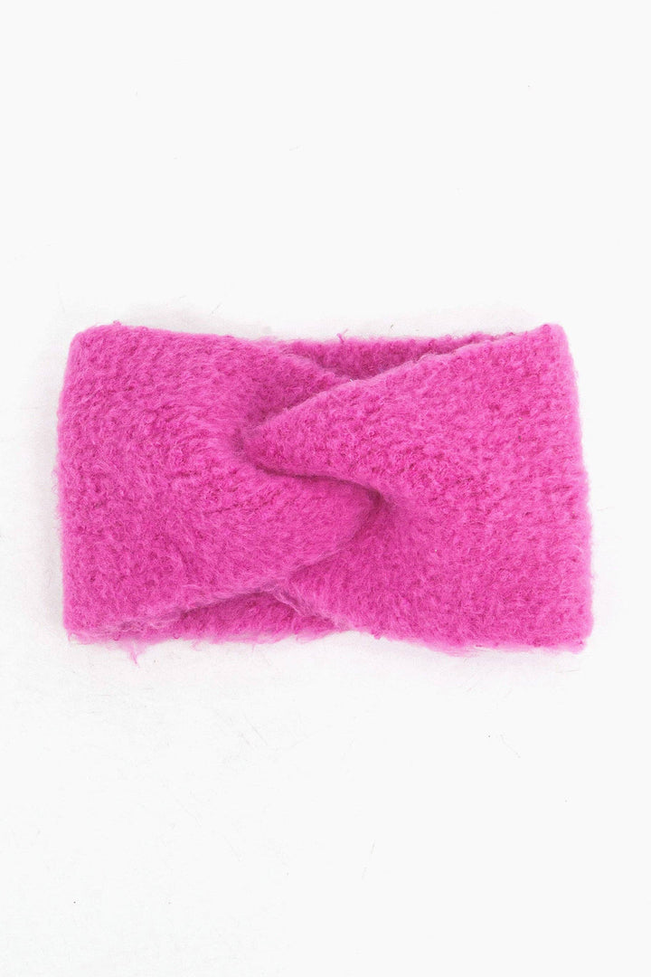 Bubblegum Pink Textured Twist Front Headband