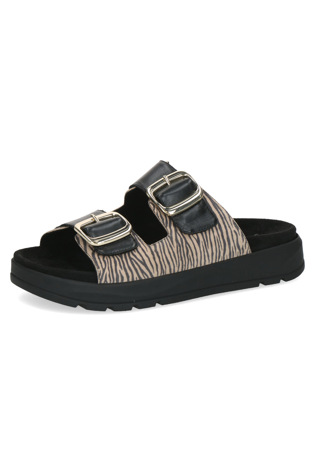 Caprice 27202 Beige Zebra Leather Sandals