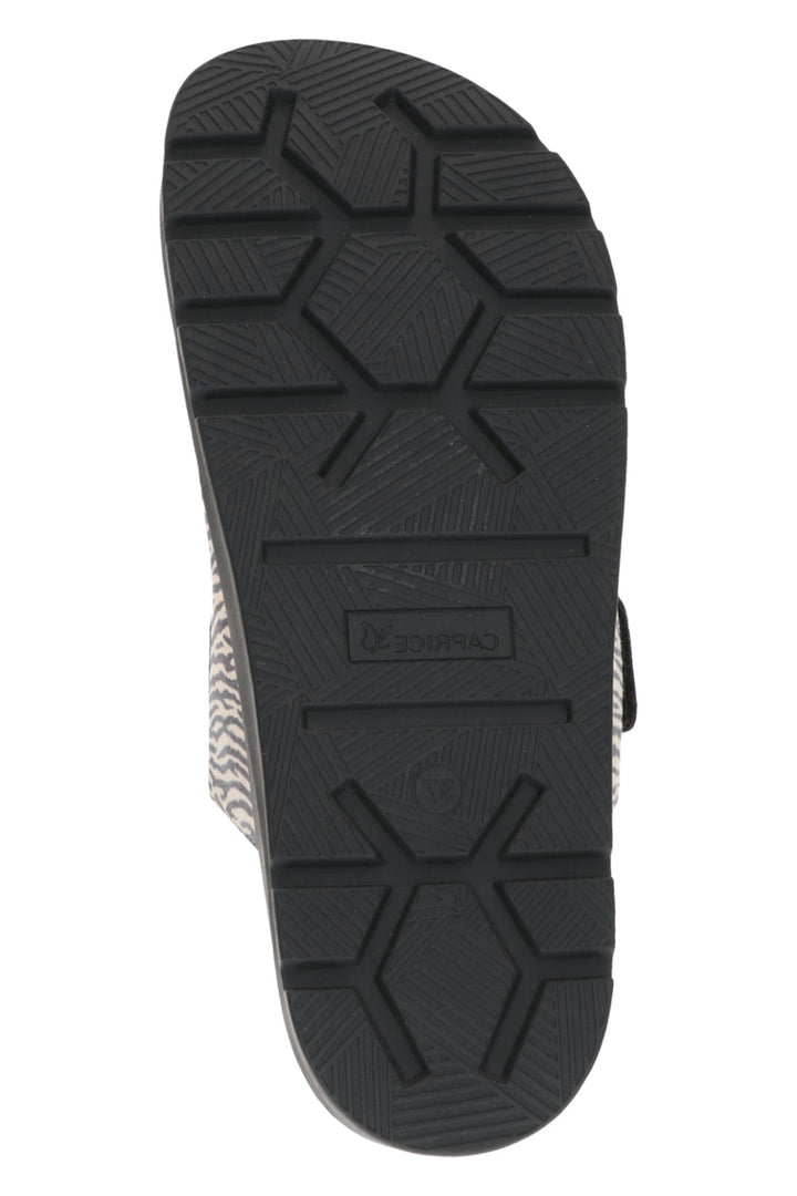 Caprice 27202 Beige Zebra Leather Sandals