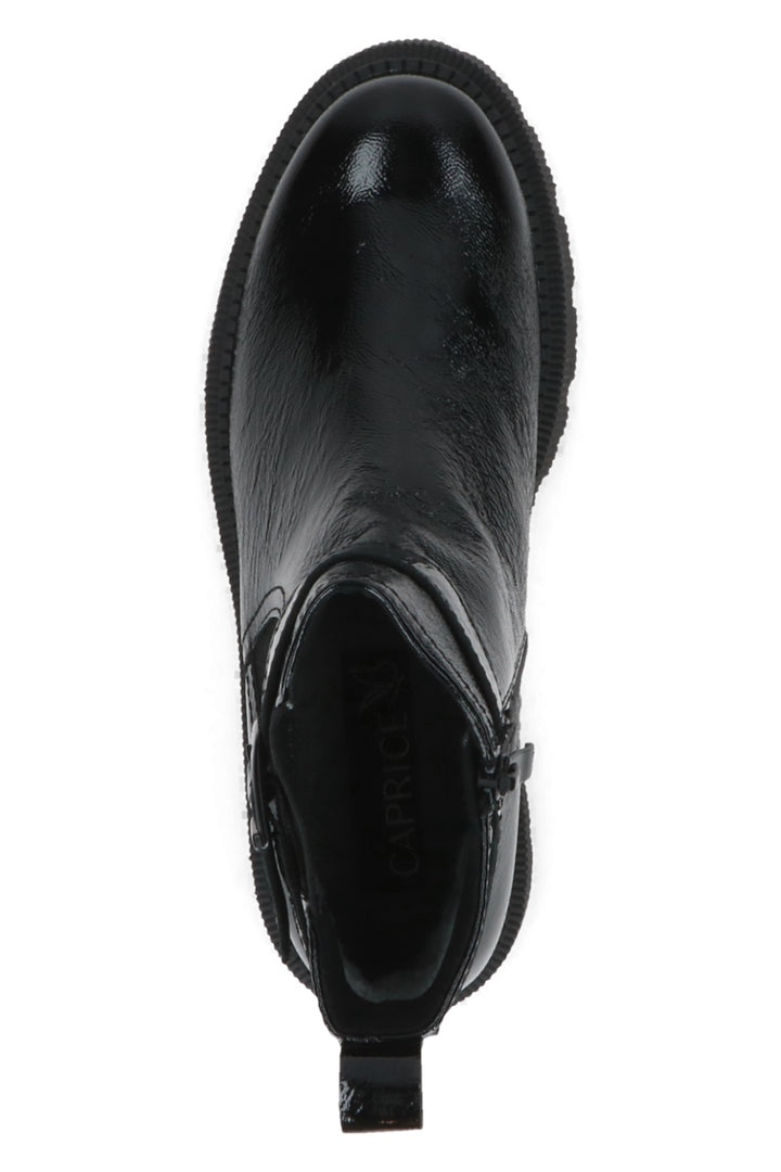 Black boot on a white background