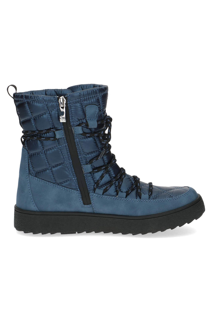Caprice Anika 26215 Ocean Navy Waterproof Snow Boots - Experience Boutique