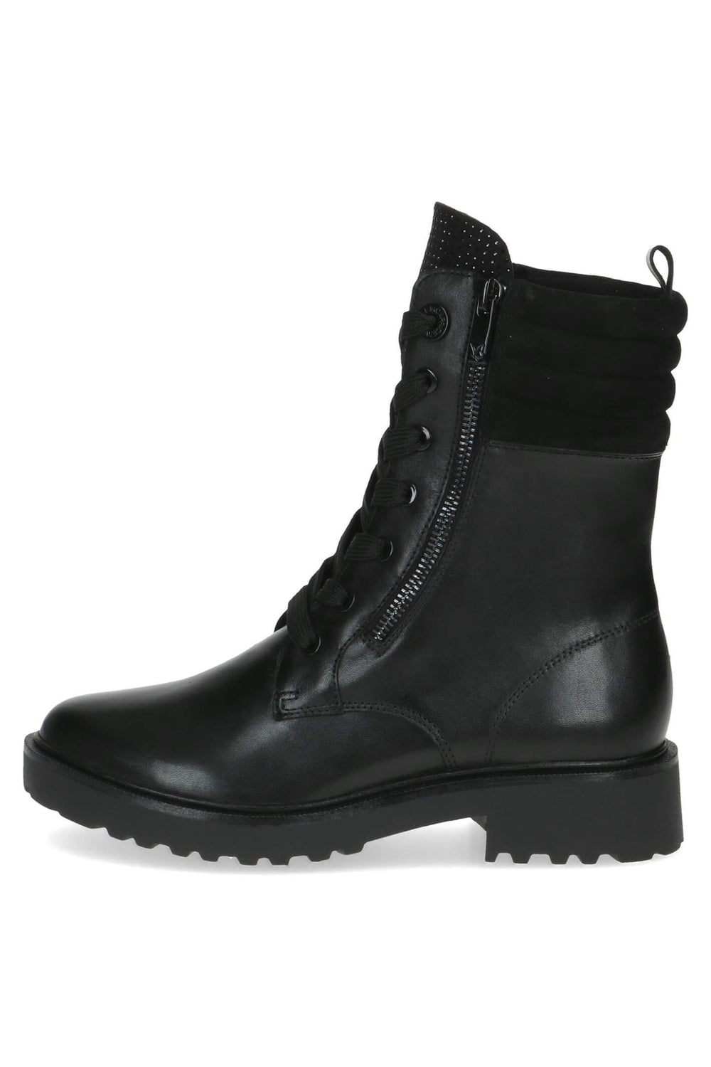 Caprice Ava 25212 Black Nappa Leather Zip Up Boots - Experience Boutique