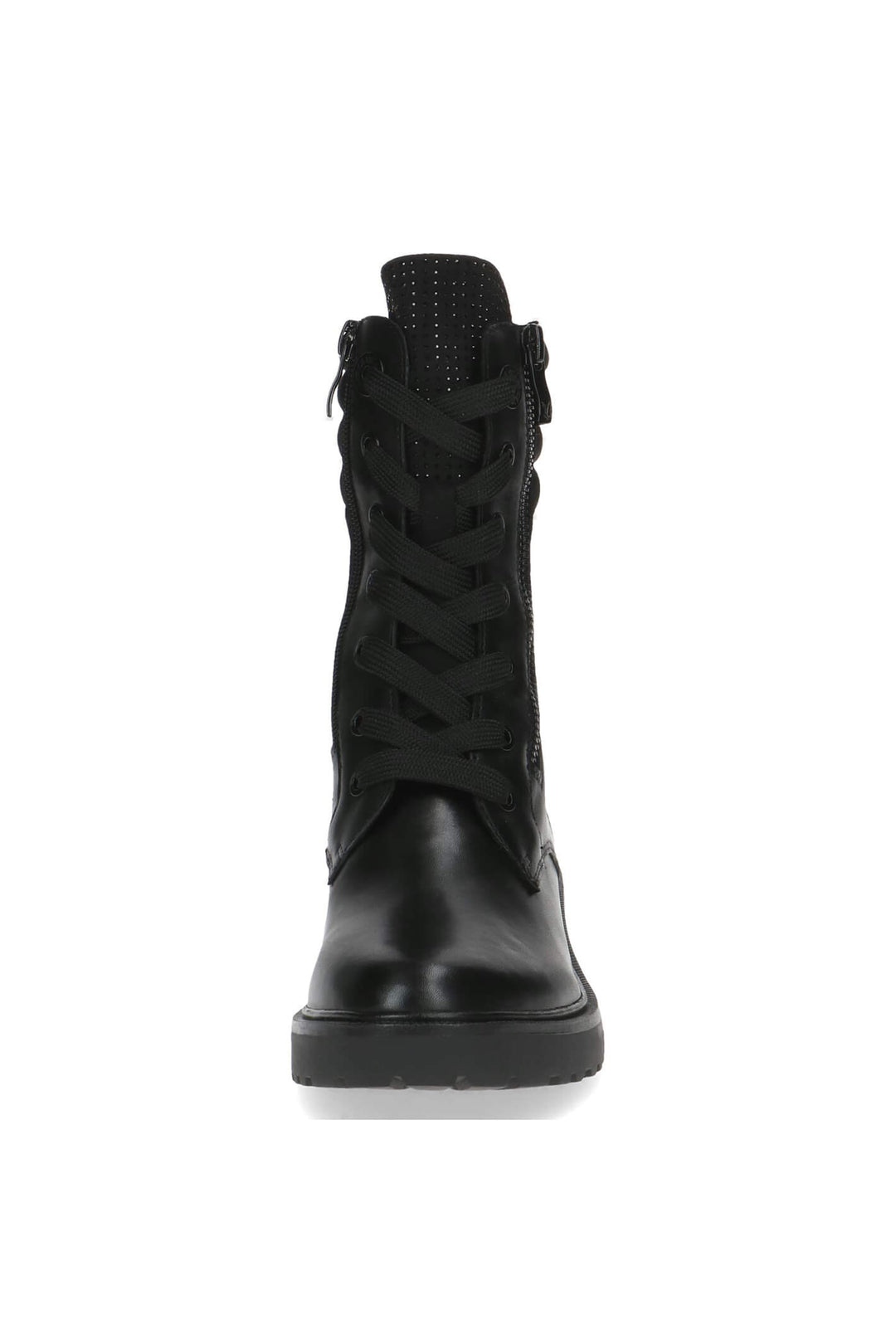 Caprice Ava 25212 Black Nappa Leather Zip Up Boots - Experience Boutique
