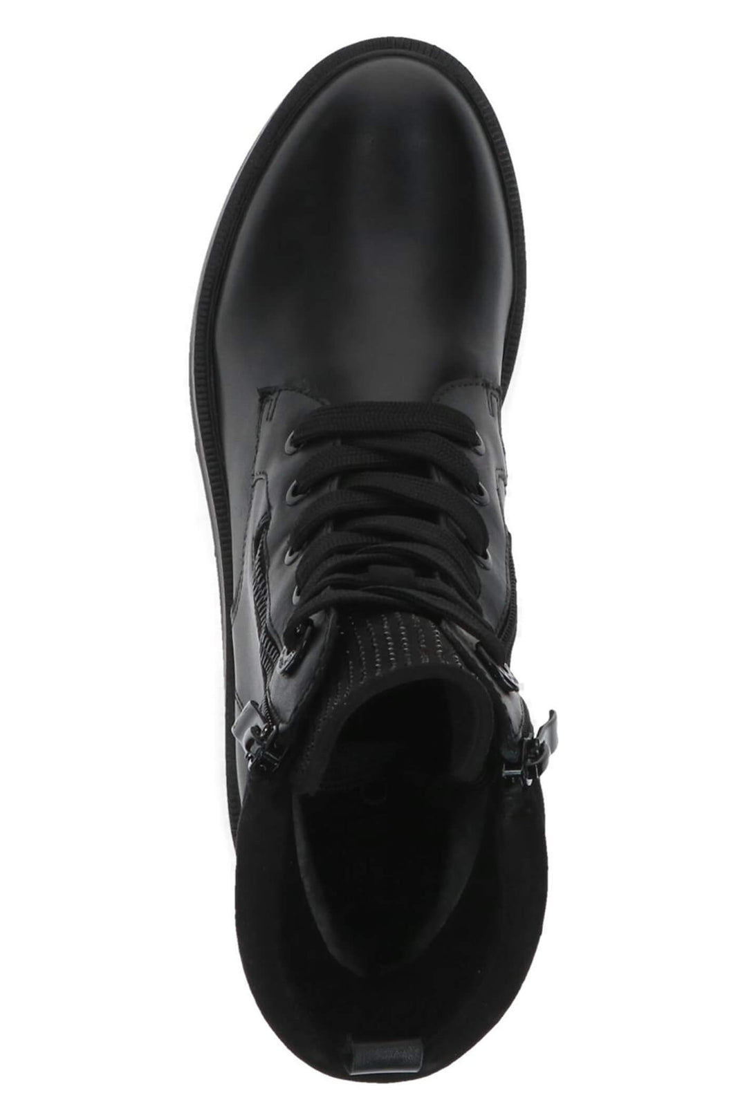 Caprice Ava 25212 Black Nappa Leather Zip Up Boots - Experience Boutique