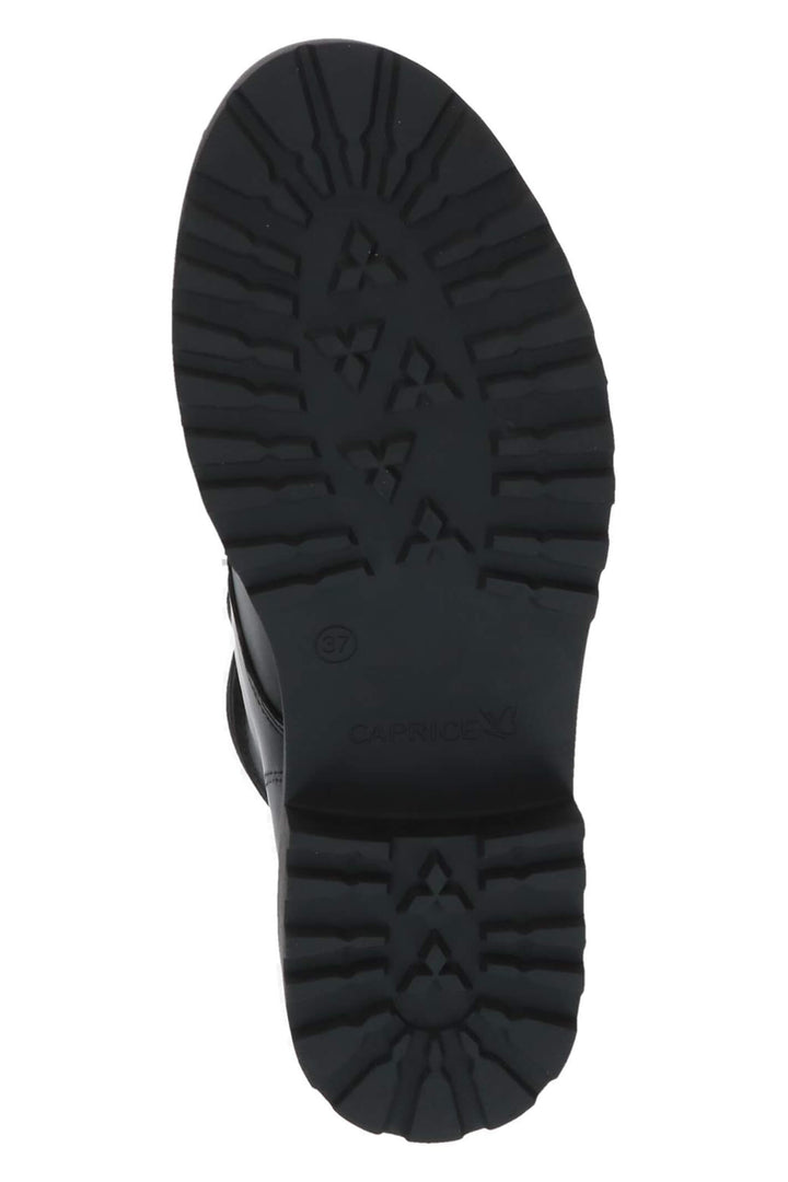 Caprice Ava 25212 Black Nappa Leather Zip Up Boots - Experience Boutique