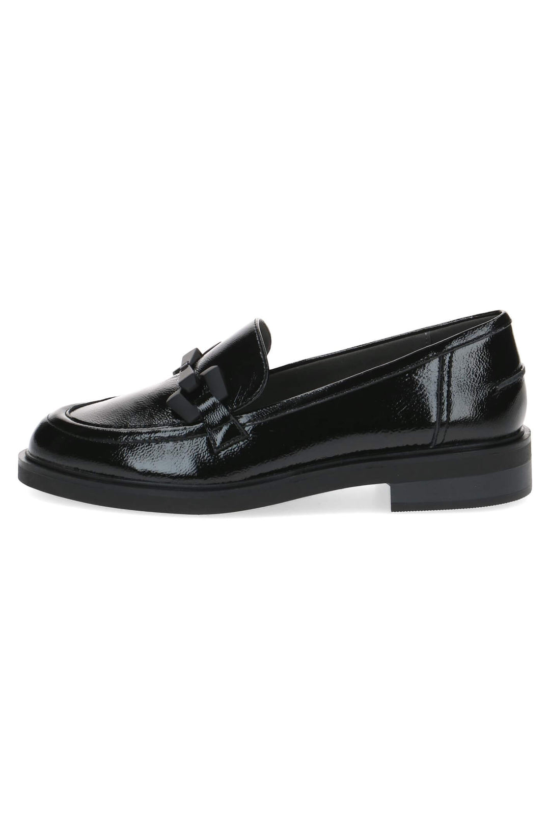 Caprice Giggi 24200 Black Patent Leather Loafer Shoes - Expeirence Boutique