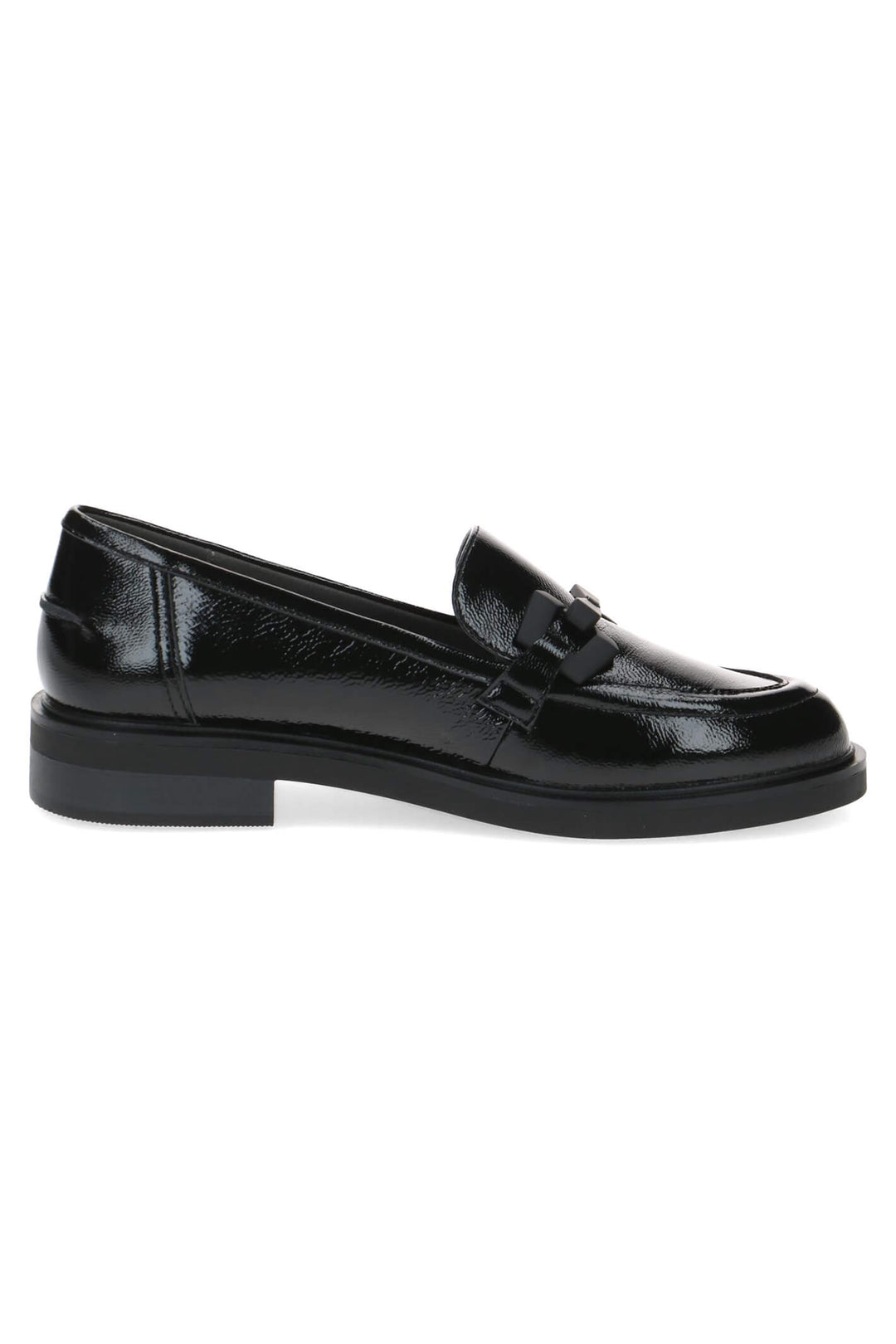 Caprice Giggi 24200 Black Patent Leather Loafer Shoes - Expeirence Boutique