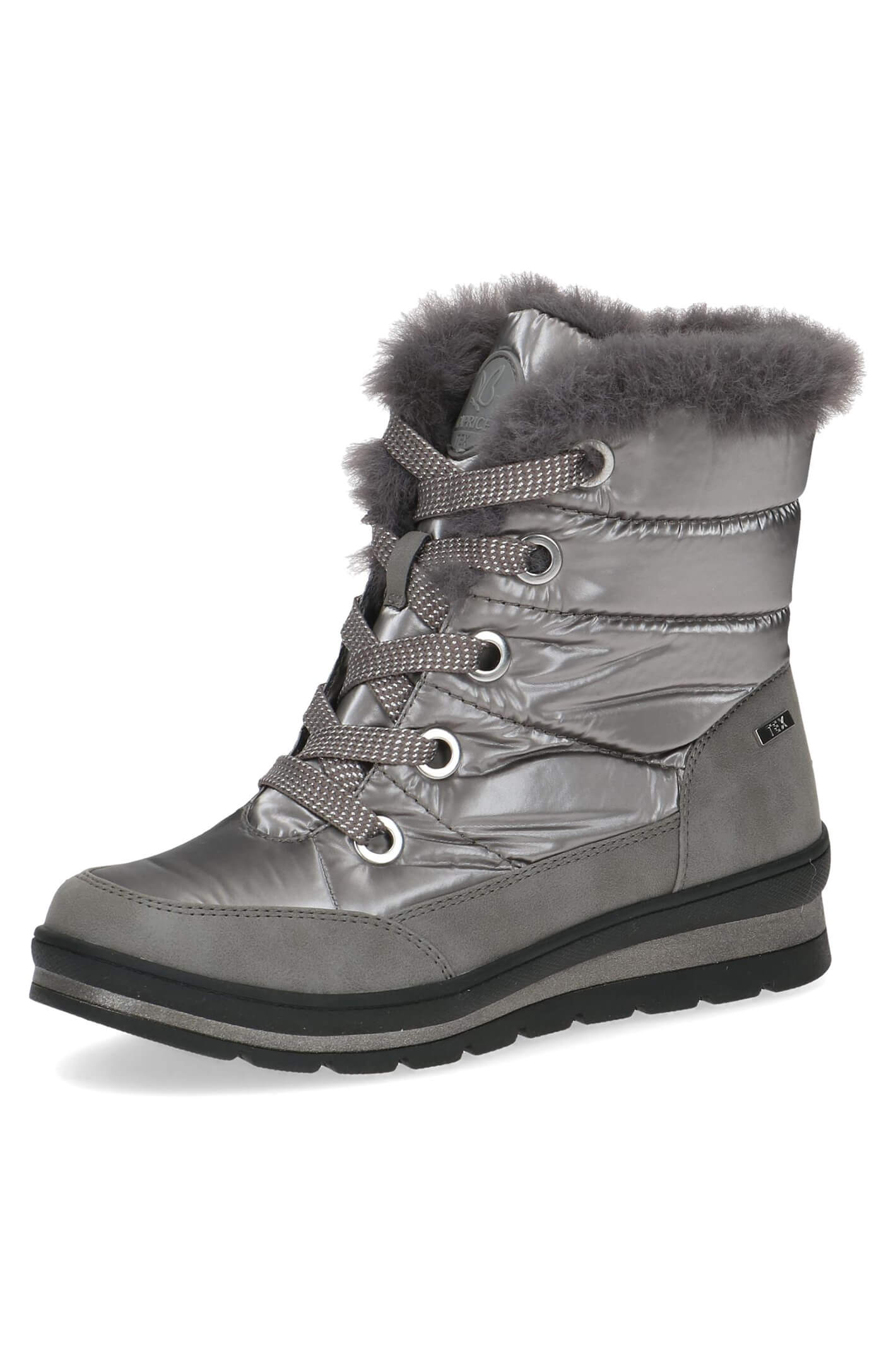 Caprice Holy 26226 Taupe Faux Fur Trimmed Water Resistant Snow Boots ...