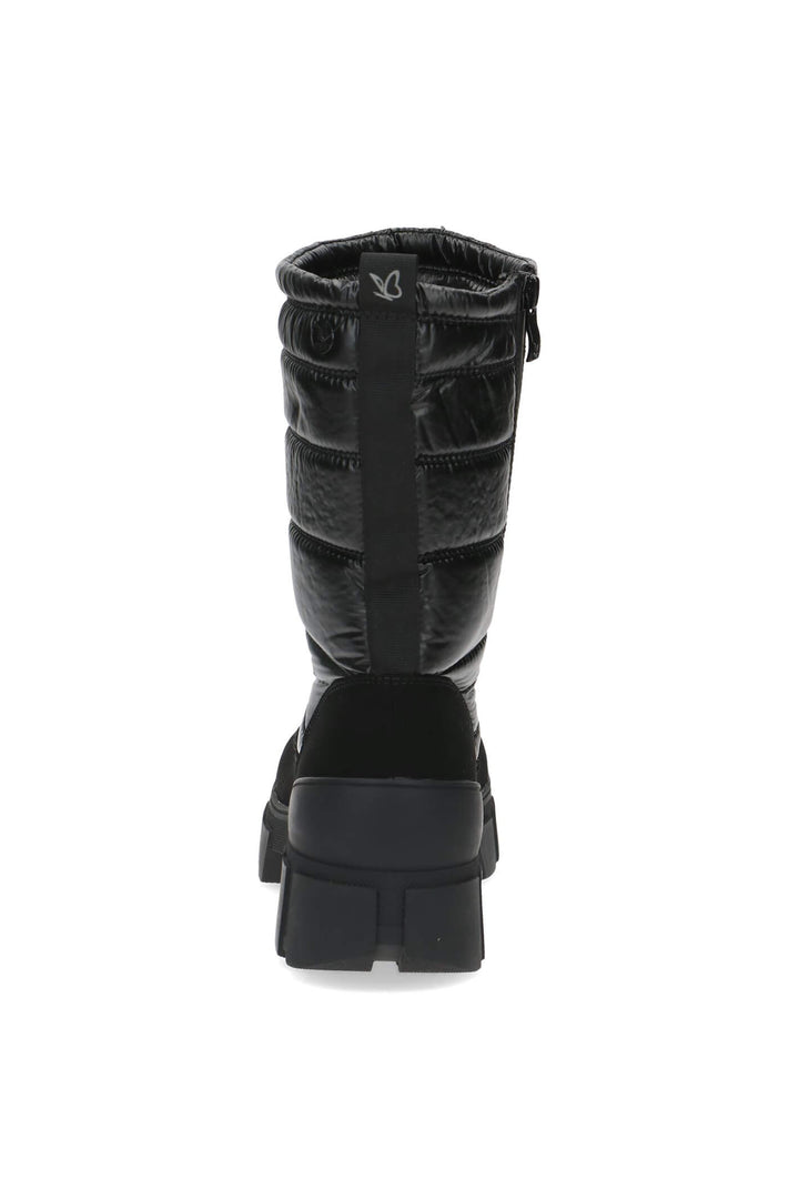 Caprice Tora 26444 Black Drawstring Top Waterproof Snow Boots - Experience Boutique