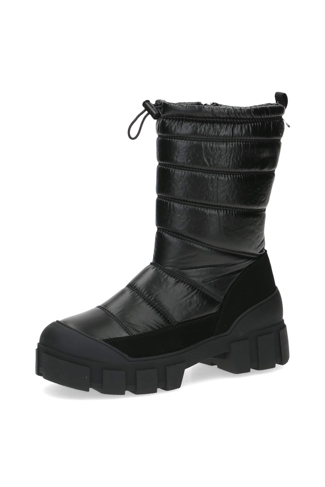 Caprice Tora 26444 Black Drawstring Top Waterproof Snow Boots - Experience Boutique