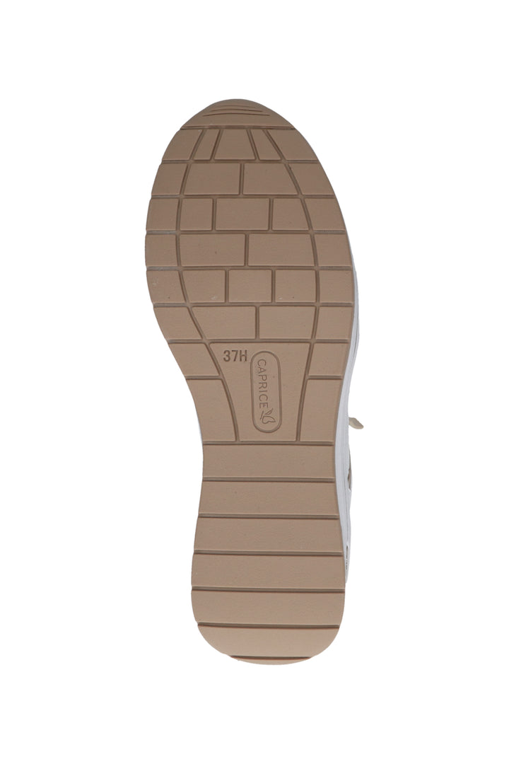 Caprice Trainers White Light Gold 9-23300-44 - Experience Boutique