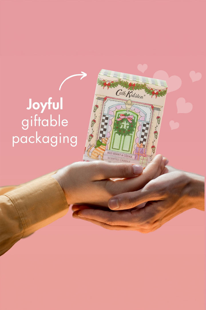 Cath Kidston A Doll's House Festive Glass Candle Boxed - Experience Boutique
