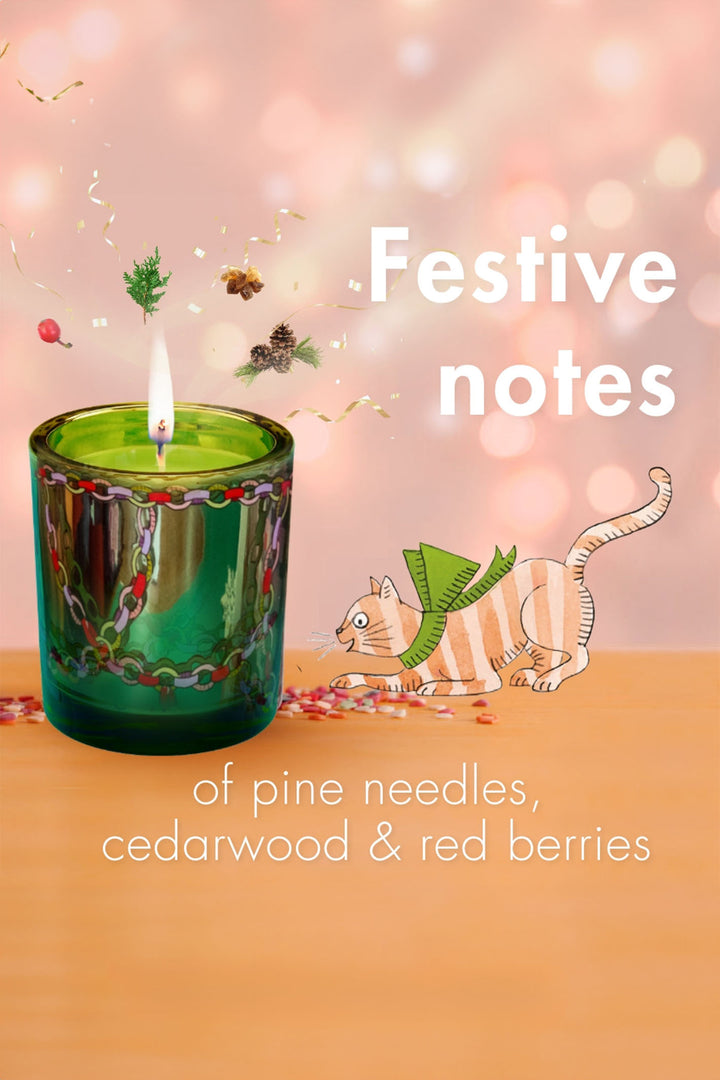 Cath Kidston A Doll's House Festive Glass Candle Boxed - Experience Boutique