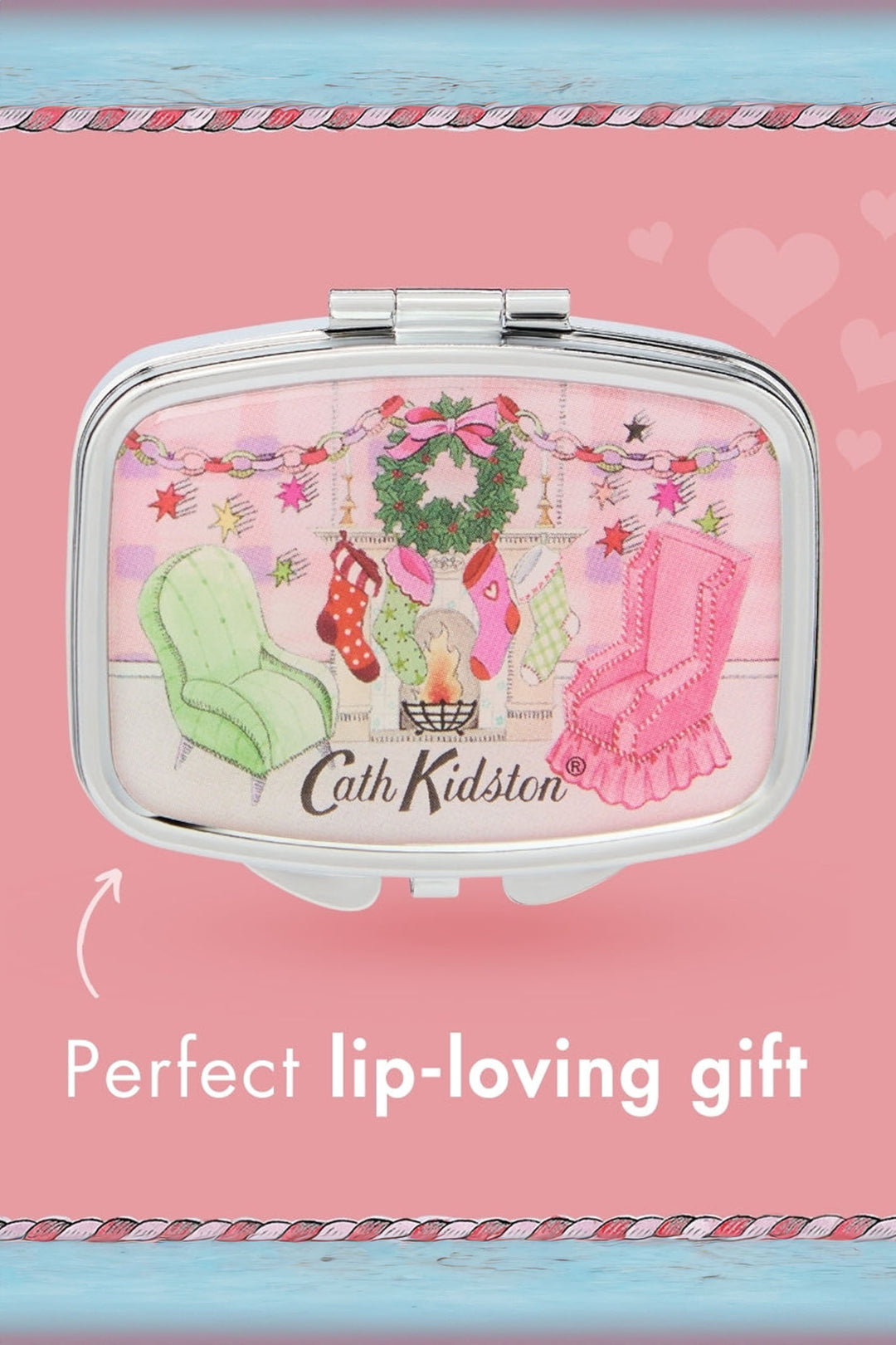 Cath Kidston A Doll's House Mirror Compact Eggnog Lip Balm - Experience Boutique