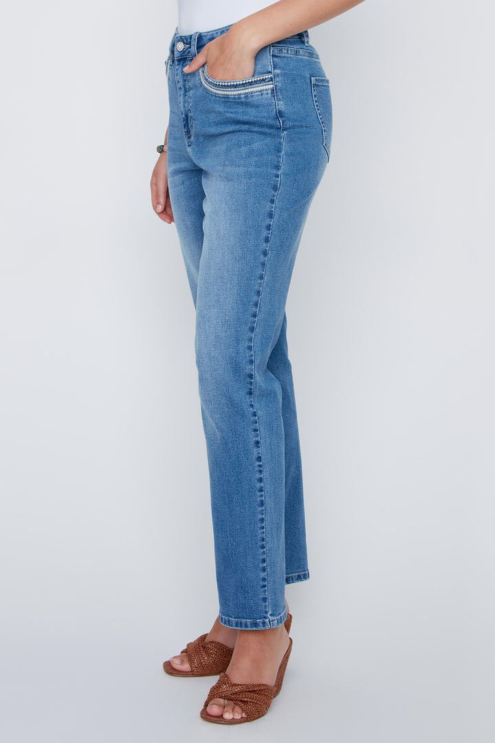 Coco Y Club 2611204 Blue Stone Wash Jeans