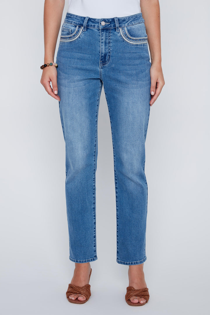 Coco Y Club 2611204 Blue Stone Wash Jeans