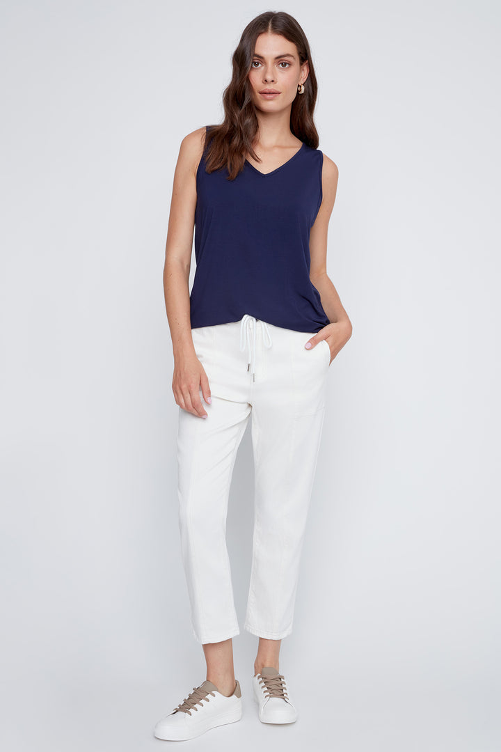 Coco Y Club 2613069 Navy Sleeveless Top