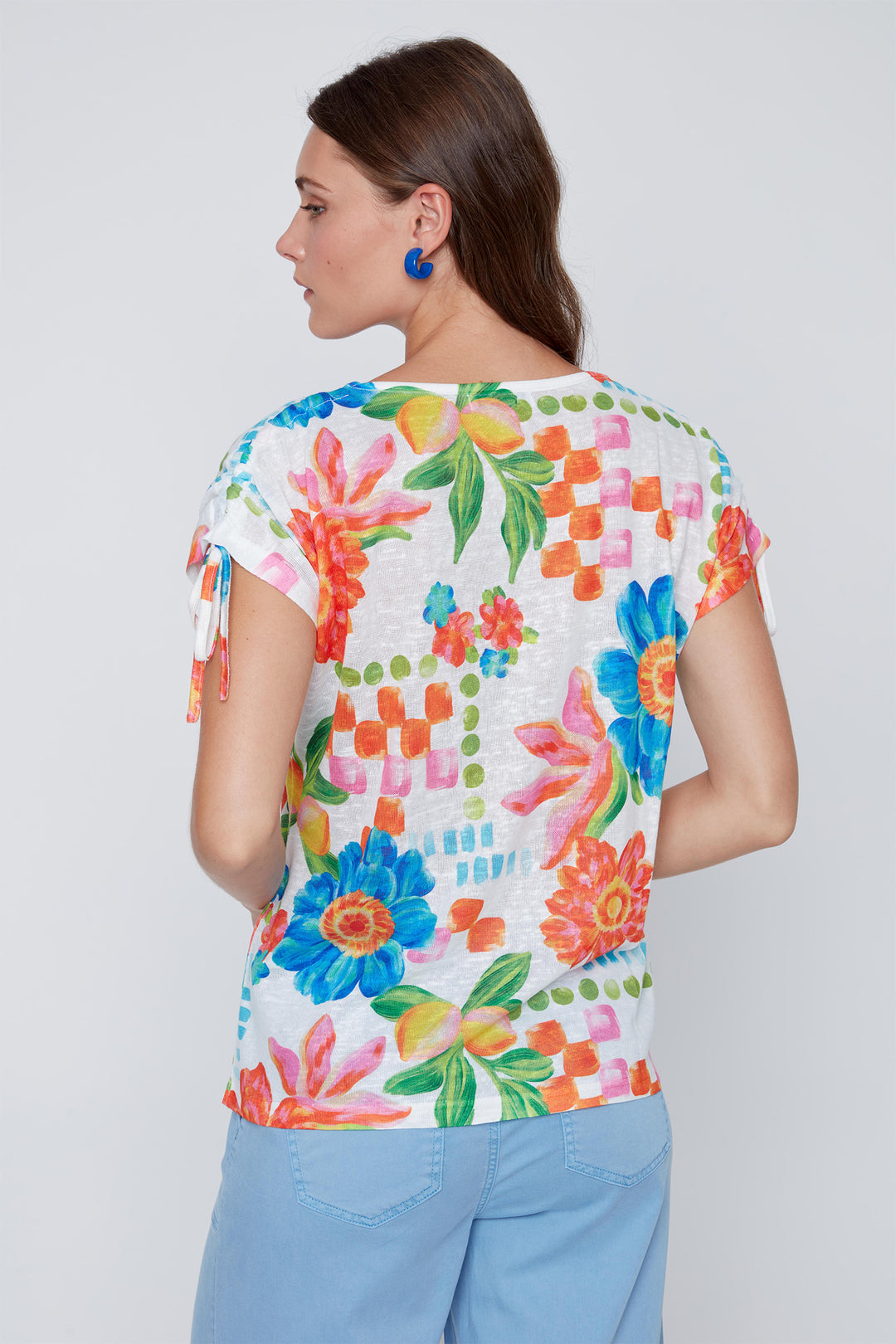 Coco Y Club 2613085 Multicolour Tropical Print Top