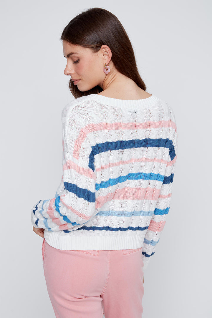 Coco Y Club 2619016 Blue Sky Stripe Jumper