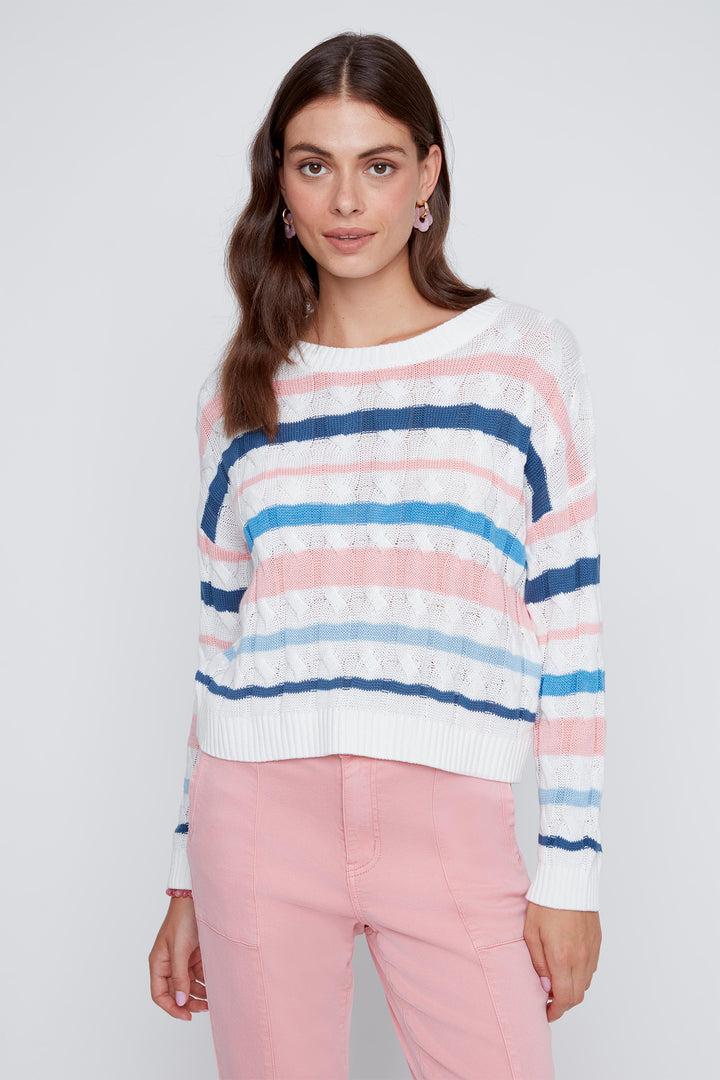 Coco Y Club 2619016 Blue Sky Stripe Jumper