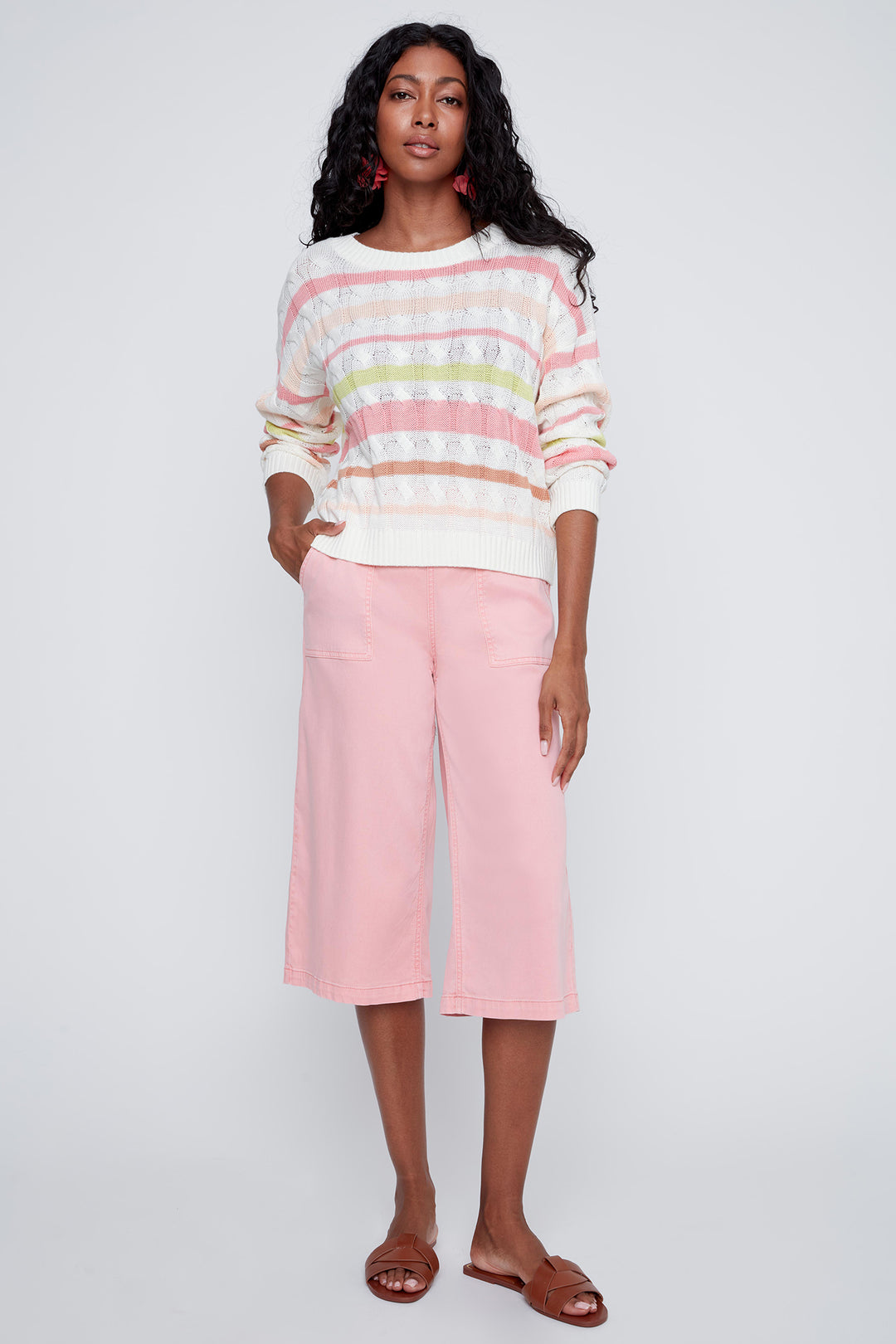 Coco Y Club 2619016 Sweet Blush Stripe Jumper