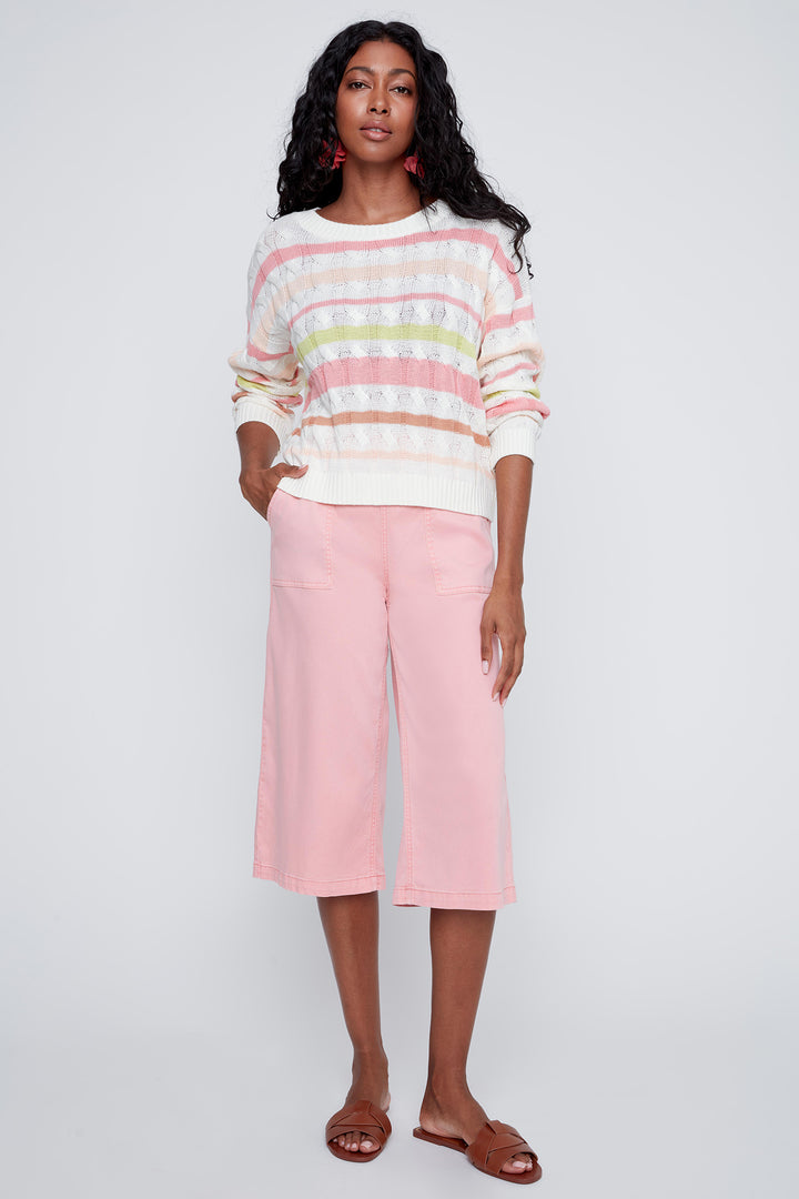 Coco Y Club 2619016 Sweet Blush Stripe Jumper