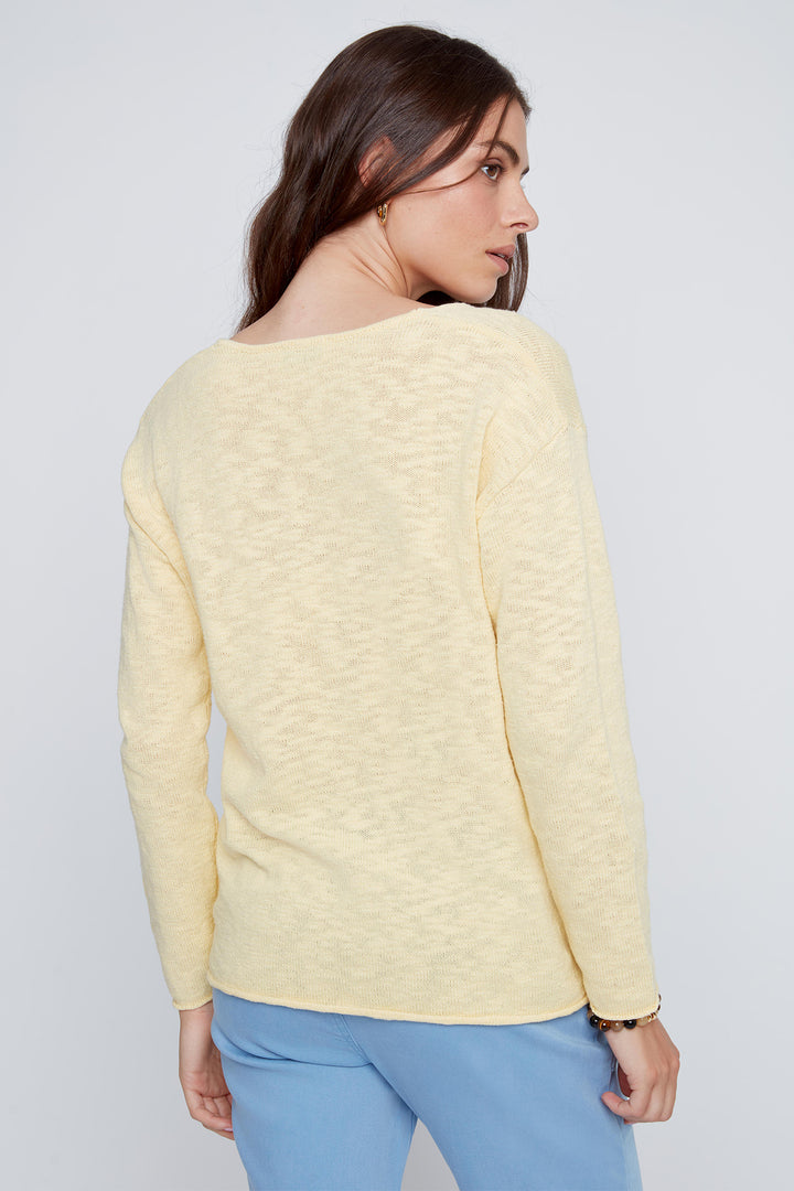 Coco Y Club 2619039 Lemon V-Neck Jumper