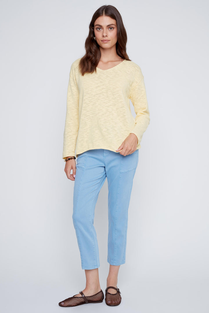 Coco Y Club 2619039 Lemon V-Neck Jumper