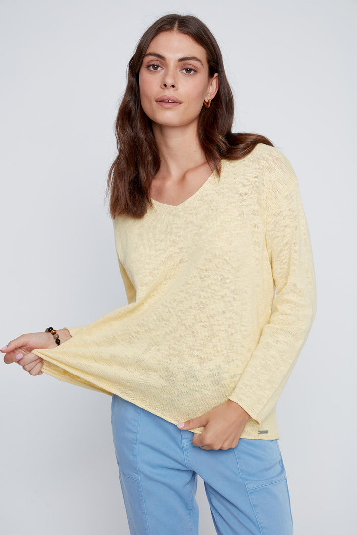 Coco Y Club 2619039 Lemon V-Neck Jumper