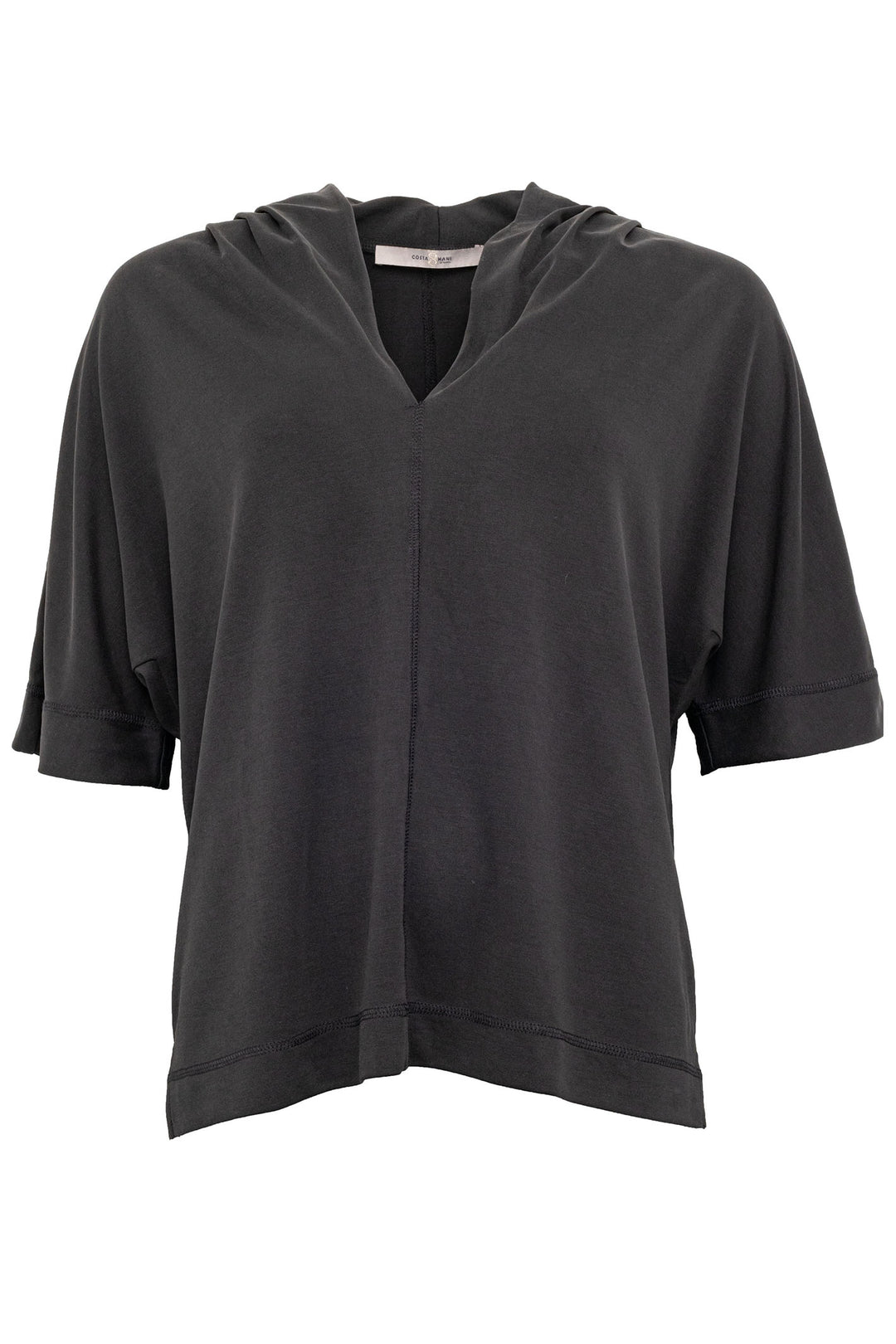 Costa Mani 2401150 Black Claccy V-Neck Top - Experience Boutique