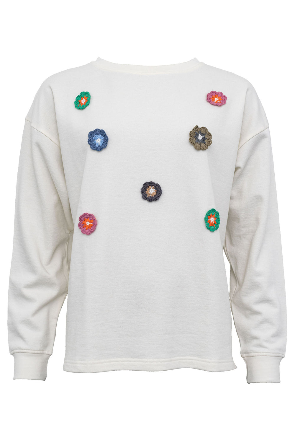 Costa Mani 2401501 Whisper White Flower Bomb Jumper - Experience Boutique
