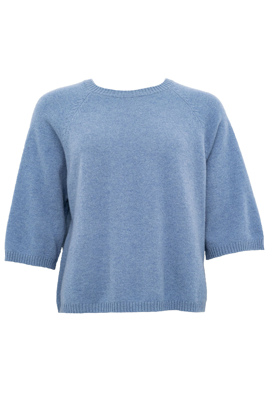 Costa Mani 2401601 Harbor Blue Pure Cashmere Jumper - Experience Boutique