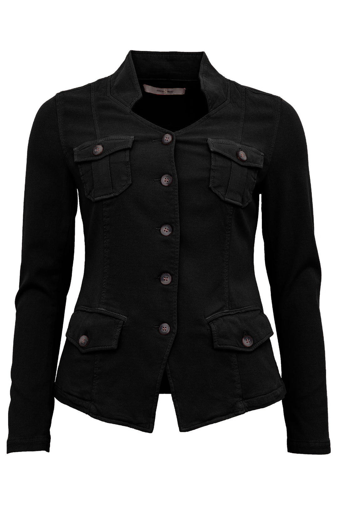 Costa Mani 2401908 Black Coss Stretch Jersey Jacket - Experience Boutique