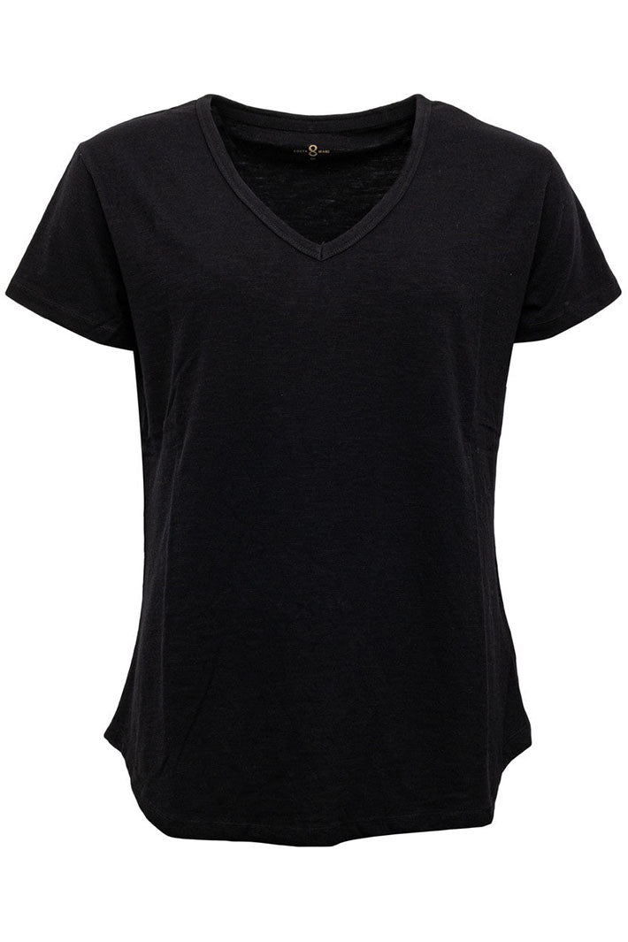 Costa Mani CMB505 Black V-Neck T-Shirt - Experience Boutique