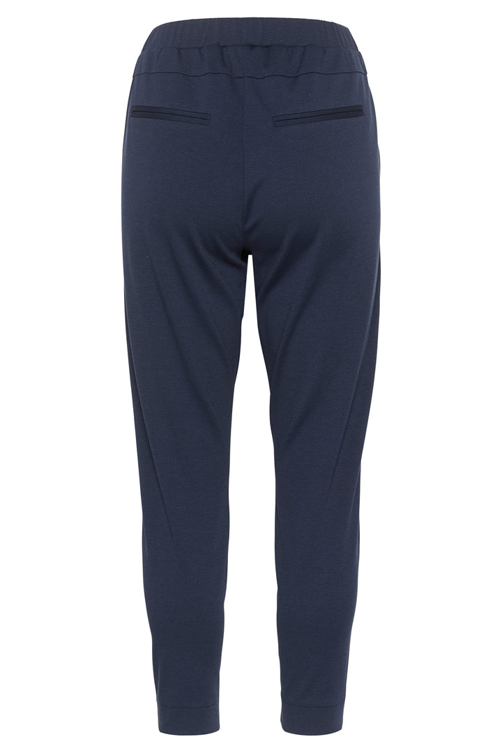 Cream Clothing CRAnett Navy Jersey Cropped Trousers 10604411 193923 - Experience Boutique