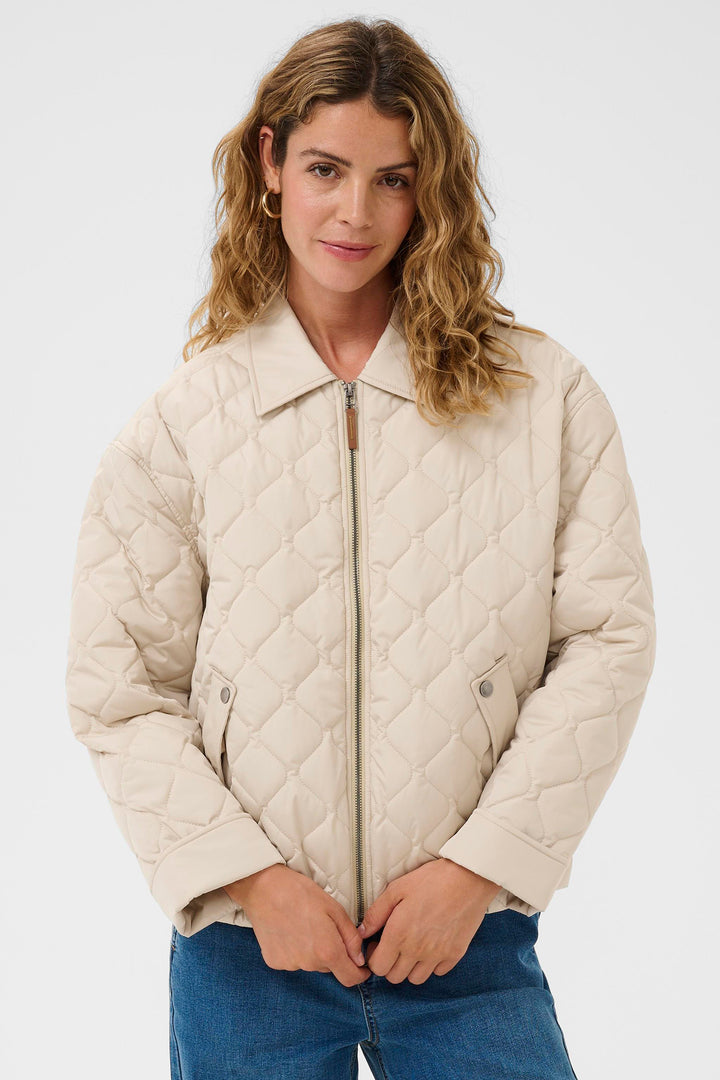 Cream Clothing CRArwen Oatmeal Beige Short Jacket 10614600 130401