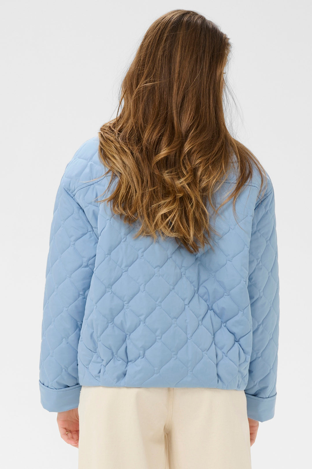 Cream Clothing CRArwen Rain Washed Blue Short Jacket 10614600 164023