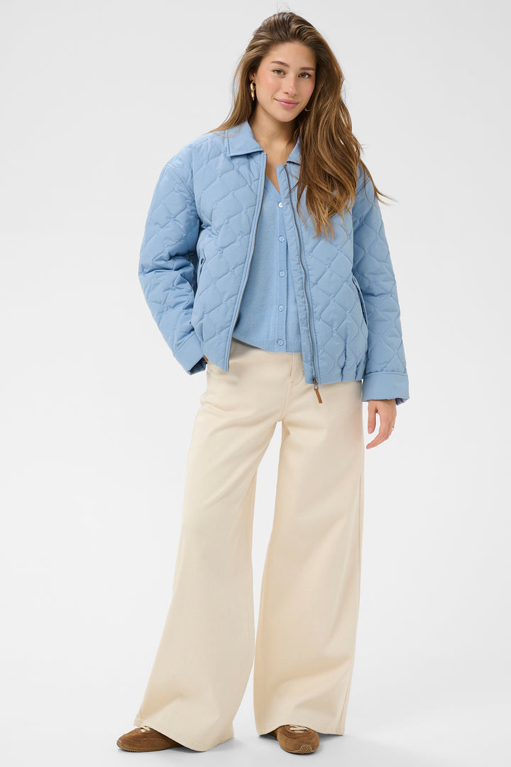 Cream Clothing CRArwen Rain Washed Blue Short Jacket 10614600 164023